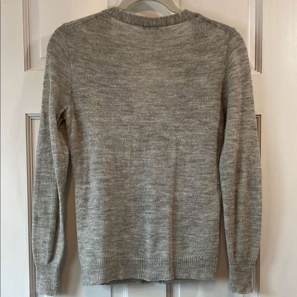 J. Crew V Neck Button Down Grandpacore Alpaca & Wool Sweater Cardigan - Size S - Picture 7 of 13